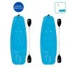 Pelican Sport Combo - 2 Solo Kids Kayaks With Paddles - Blue -Kayak Equipment Store Combo Solo Bleu Poignee TOP