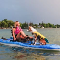 Pelican Sport Getaway 110 HDII Recreational Pedal Kayak -Kayak Equipment Store Kayak MHP10P101 GETAWAY Dog LS