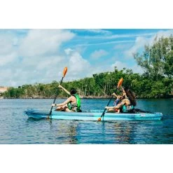 Pelican Sport Poseidon Kayak Paddle 230 Cm (90.5") -Kayak Equipment Store Poseidonrecreationalkayakpaddle230cm 90.5 lifestyle Orange