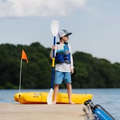 Pelican Sport Combo - 2 Solo Kids Kayaks With Paddles - Yellow -Kayak Equipment Store Solokayak Pelican